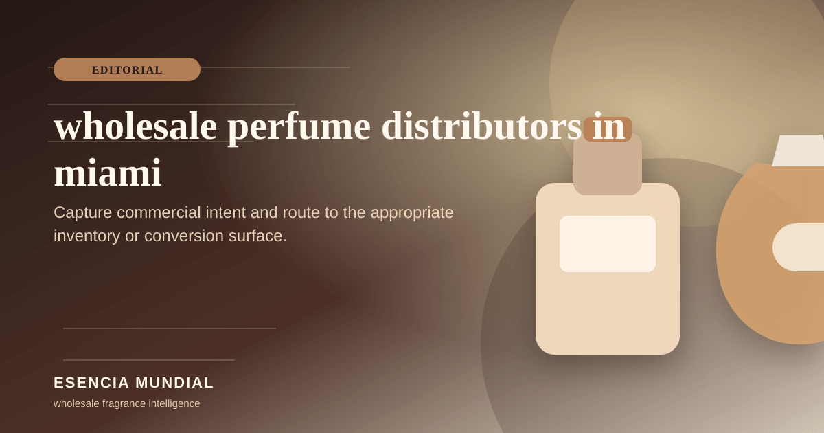 Wholesale Perfume Distributors in Miami
